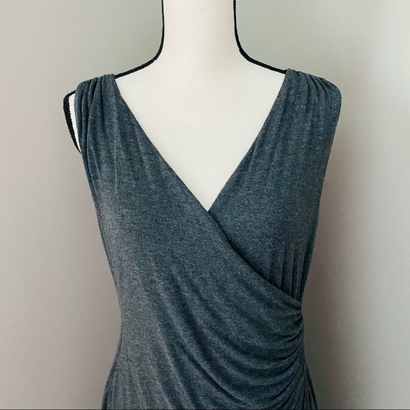 Maeve by Anthro. Heather Ruched Dress Gray XS - Picture 2 of 14